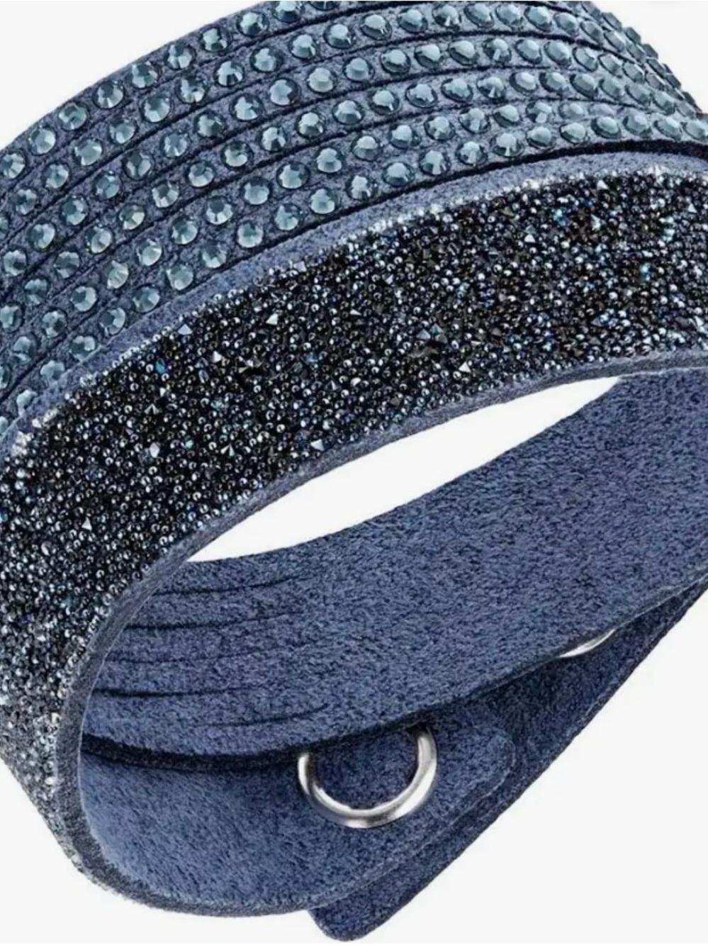 Swarovski Women's Blue Crystal Wrap Bracelet